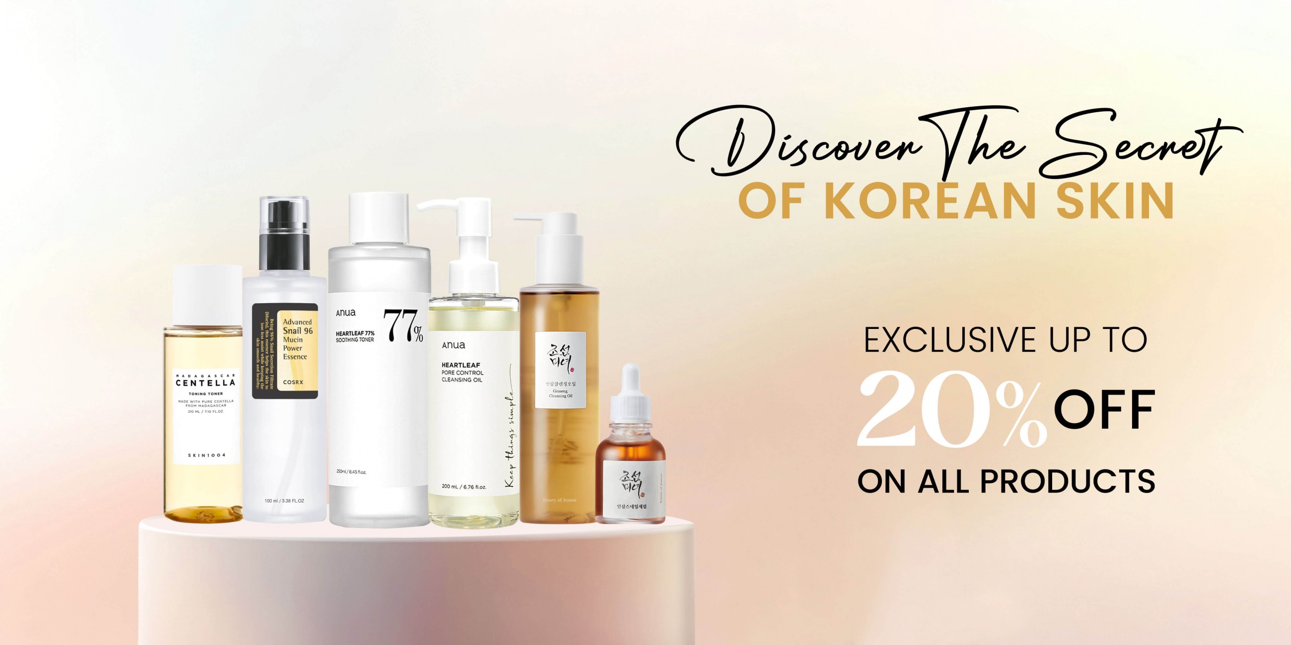 Discover the Secret of Korean Skin - Exclusive 20% Off on All Korean Skincare Products | Veela Beauty