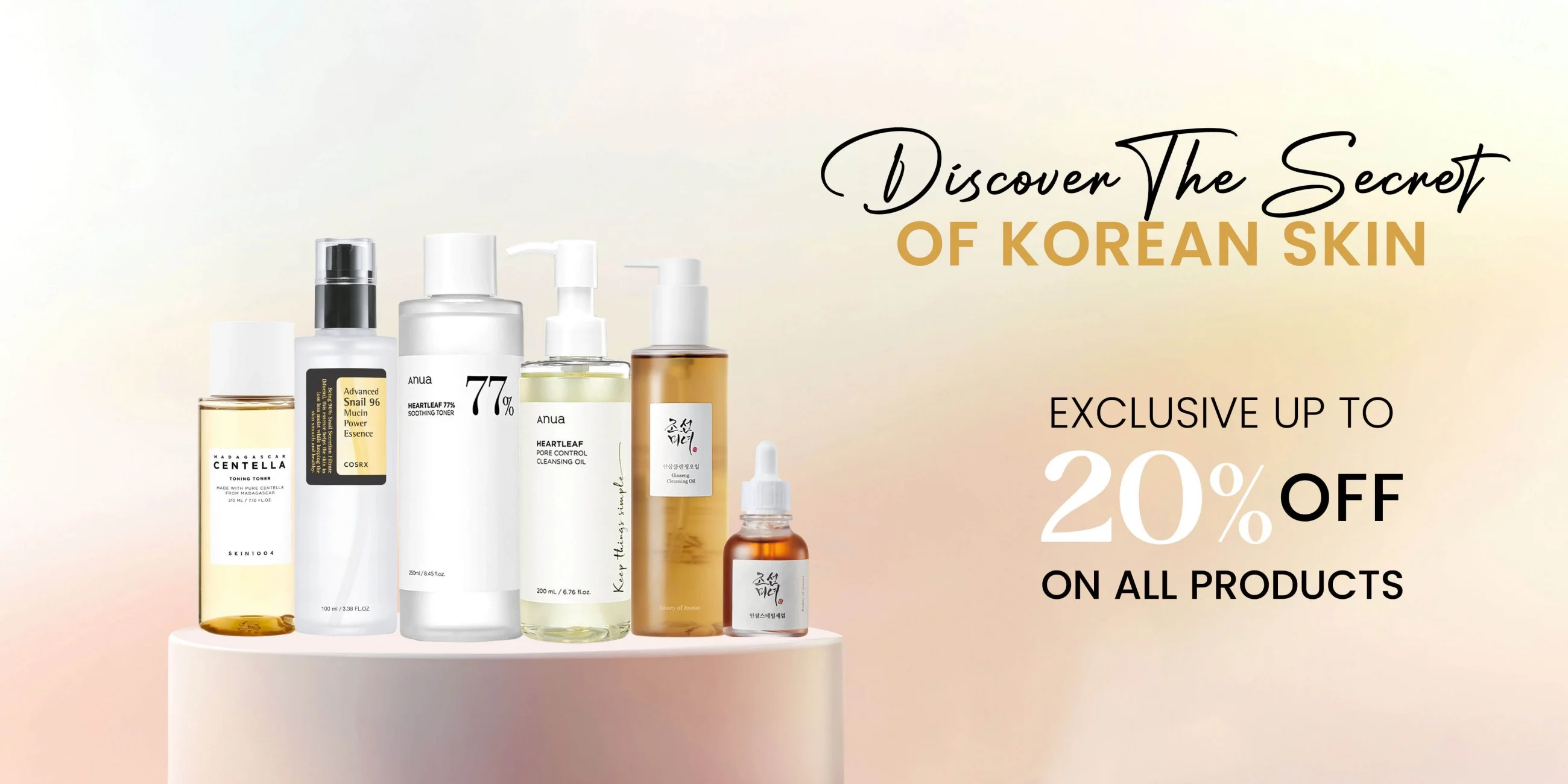 Discover the Secret of Korean Skin - Exclusive 20% Off on All Korean Skincare Products | Veela Beauty