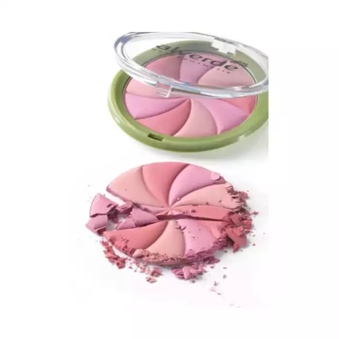 Alverde Rouge Swirly Rouge Matte Pink 10 -The Swirly Rouge shine bronze 20 from alverde Naturkosmetik is a light, natural powder blush that is wonderfully easy to apply. -It ensures a fresh look. The coordinated tones gi | Veela Beauty Alverde Rouge Swirly Rouge Matte Pink 10 | فييلا