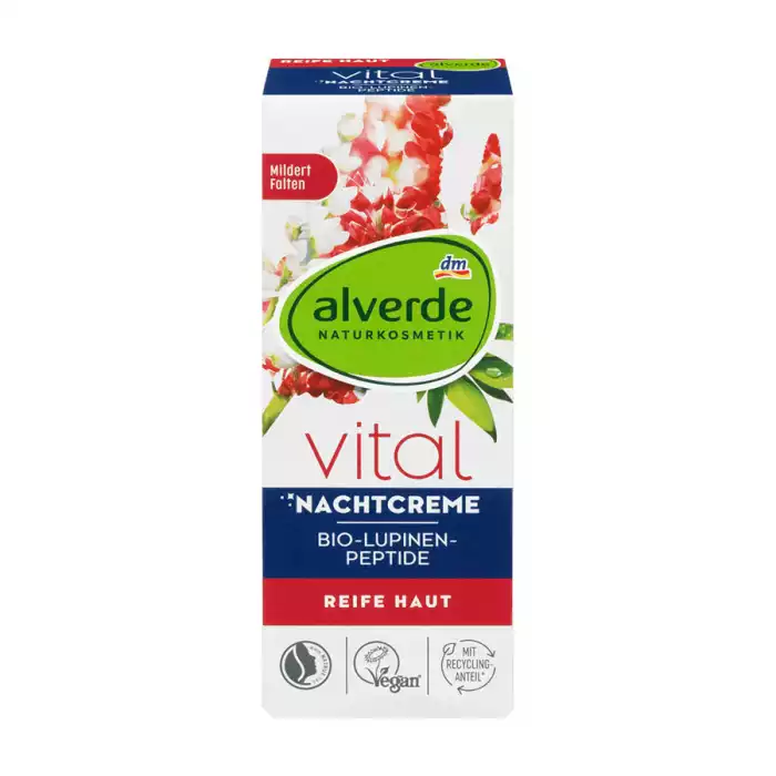 Alverde Vital Night Cream Organic Lupine Peptides 50 Ml Alverde Vital Night Cream Organic Lupine Peptides 50 Ml |