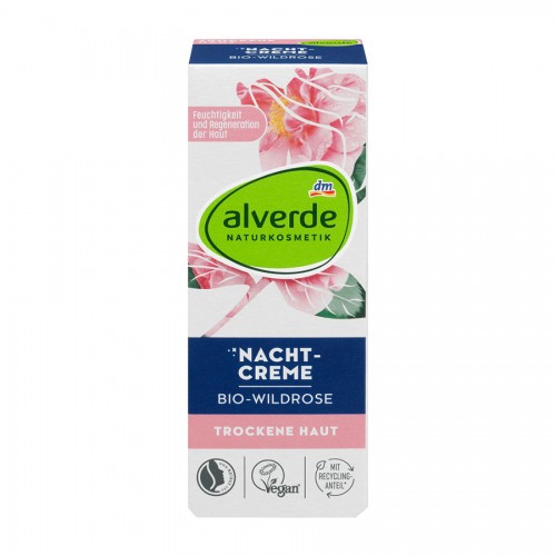 Alverde Night Cream Organic Wild Rose 50 ml Alverde Night Cream Organic Wild Rose 50 ml