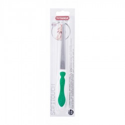Titania Soft Touch Green & White Sapphire Nail File |Veela
