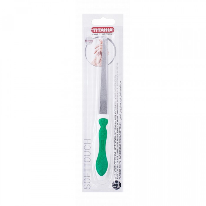 Titania Soft Touch Green & White Sapphire Nail File | Veela Beauty | فييلا بيوتي