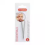 Titania Essentials Nickel Plated Flat Tip Tweezers