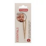 Titania Essentials Gold Steel Flat Tweezers