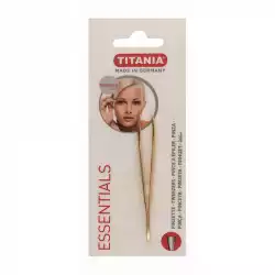 Titania Essentials Gold Steel Flat Tweezers |Veela Beauty