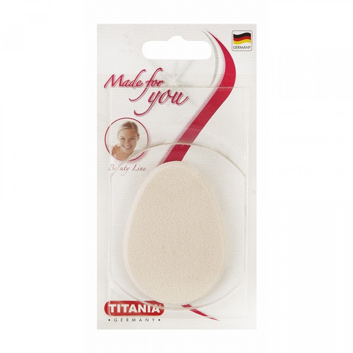Titania Beauty Line White Oval Makeup Sponge | Veela Beauty | فييلا بيوتي