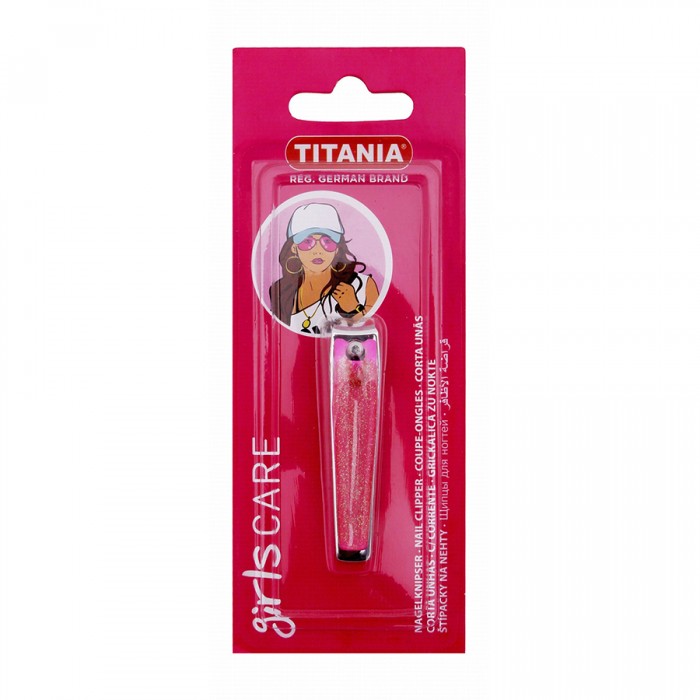 Titania Girls Care Pink Nail Clipper | Veela Beauty | فييلا بيوتي