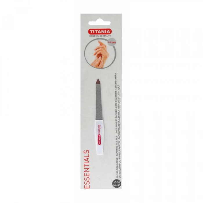 Titania Small White Chrome Plated Nail File | Veela Beauty | فييلا بيوتي