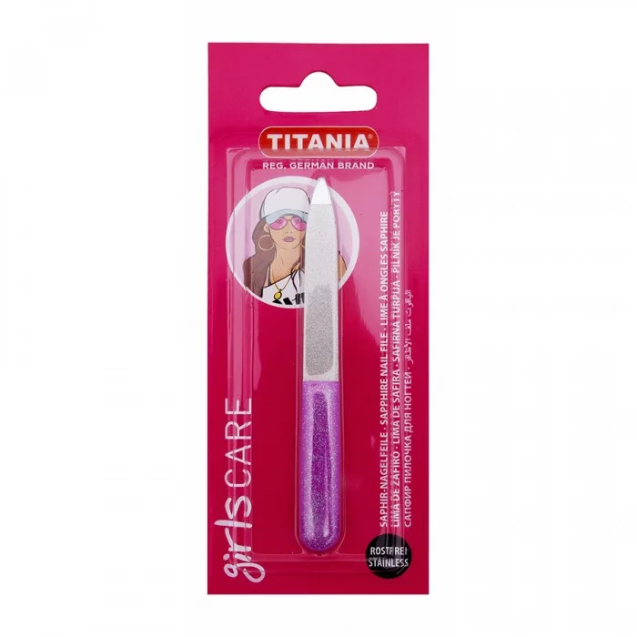 Titania Girls Care Purple Nail File | Veela Beauty | فييلا بيوتي