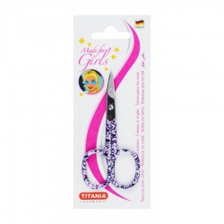 Titania Purple & White Nail Scissors for Girls |Veela Beauty