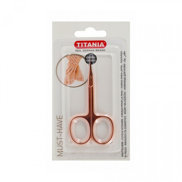 Titania Must Have Rose Gold Stainless Steel Cuticle Scissors | Veela Beauty | فييلا بيوتي