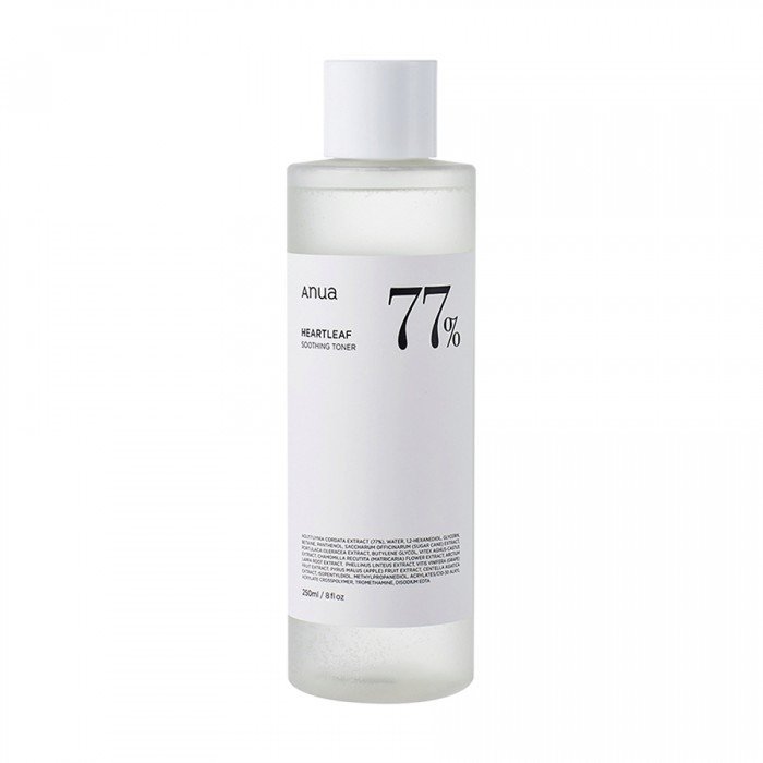 Anua Heartleaf 77% Soothing Toner 250ml
Anoa Heart Leaf Soothing Toner - 250 mlDescription: A hydrating toner specifically