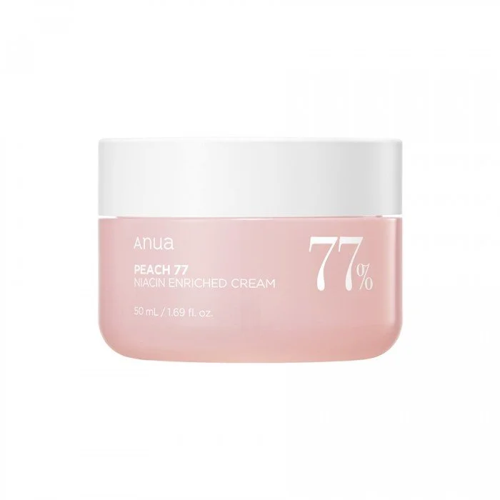 ANUA Peach 77 Niacin Enriched Cream 50ml
Description:ANUA’s Peach 77 Niacin Enriched Cream uses 77% Prunus Persica (Peach)