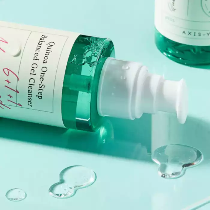 AXIS-Y Quinoa One-Step Balanced Gel Cleanser 180 ml A gentle yet effective gel cleanser that removes makeup and pore impurities AXIS-Y Quinoa One-Step Balanced Gel Cleanser 180 ml A gentle yet effective gel cleanser that removes makeup and pore impurities