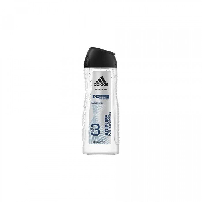 Adidas Shower Gel Adipure 3 in 1 Cotton Tech 400ml | Veela