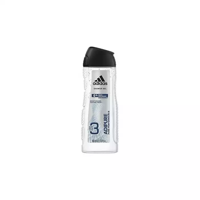 Adidas Shower Gel Adipure 3 in 1 Cotton Tech 400ml | Veela Adidas Shower Gel Adipure 3 in 1 Cotton Tech 400ml | Veela