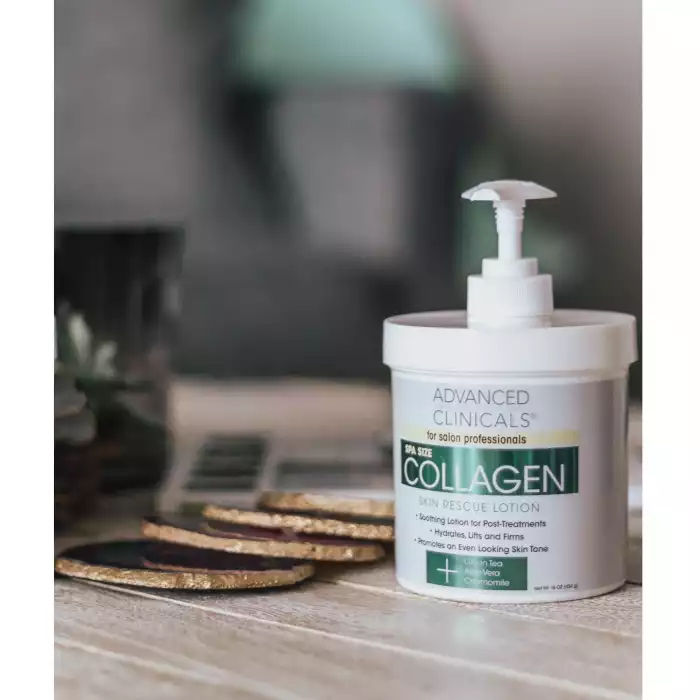 ADVANCED CLINICALS COLLAGEN CREAM - Helps eliminate the appearance of wrinkles, fine lines and sagging skin. Great to use under your eyes, neck, decollete, and hands. POWERFUL ANTI-AGING FORMULA - Delicate formula can b | Veela Beauty ADVANCED CLINICALS COLLAGEN CREAM - Helps eliminate the
