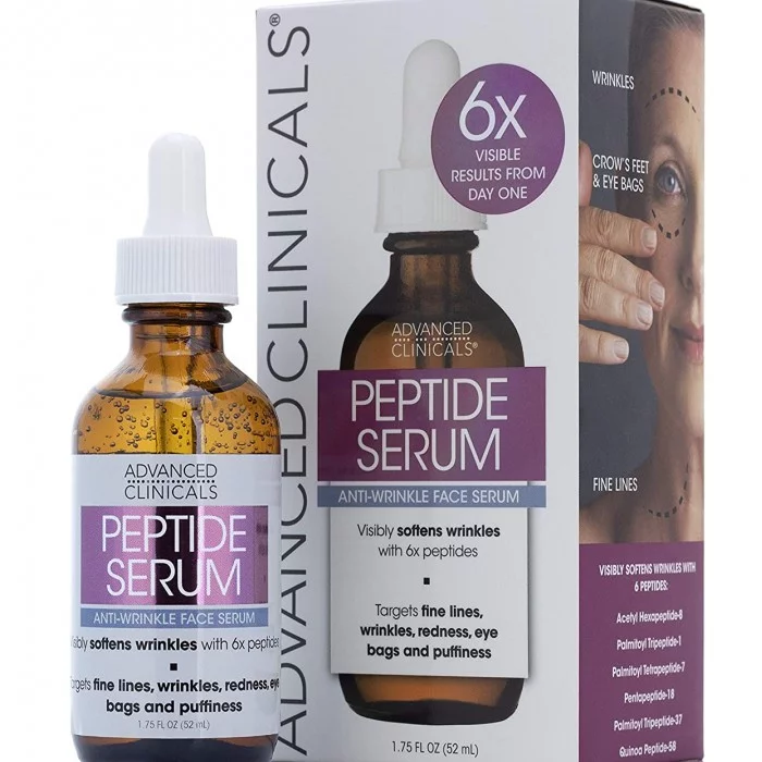 Our Peptide Serum is made with six powerful peptides that