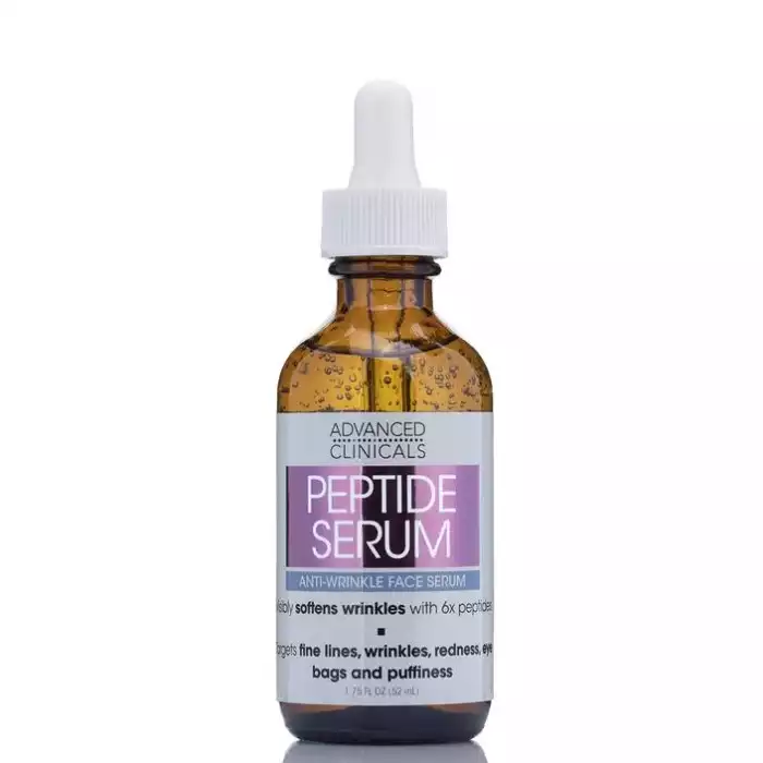 Our Peptide Serum is made with six powerful peptides that are proven to diminsh the look of premature aging and improve skin elasticity. Peptides are made up of amino acids that boost proteins such as collagen, keratin, | Veela Beauty Our Peptide Serum is made with six powerful peptides that