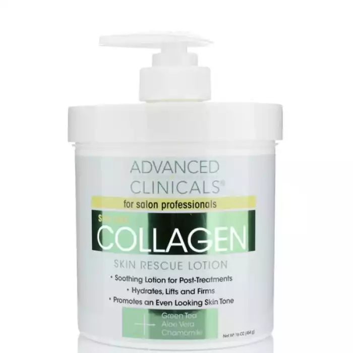 ADVANCED CLINICALS COLLAGEN CREAM - Helps eliminate the appearance of wrinkles, fine lines and sagging skin. Great to use under your eyes, neck, decollete, and hands. POWERFUL ANTI-AGING FORMULA - Delicate formula can b | Veela Beauty ADVANCED CLINICALS COLLAGEN CREAM - Helps eliminate the
