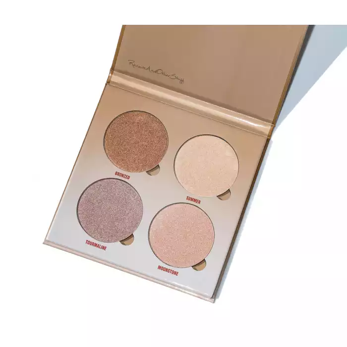 Anastasia Beverly Hills Sun Dipped Glow Kit® is a must-have powder highlighter palette containing 4 shades of highlighter powder in metallic, warm-bronze hues. This face makeup collection delivers intense luminosity to c | Veela Beauty Anastasia Beverly Hills Sun Dipped Glow Kit® is a