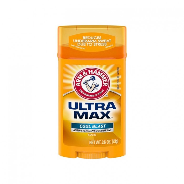 Arm & Hammer Ultra Max Cool Blast Solid Antiperspirant Deodorant Active Sport 73 G