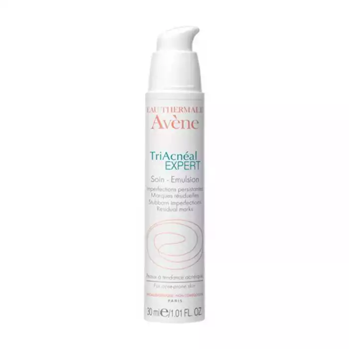 Clarify and hydrate your skin with Avene Triacneal Expert Emulsion, an all in-one clear skin solution to target unwanted blemishes and premature aging. This gentle formation works three fold to treat the main concerns o | Veela Beauty Clarify and hydrate your skin with Avene Triacneal Expert