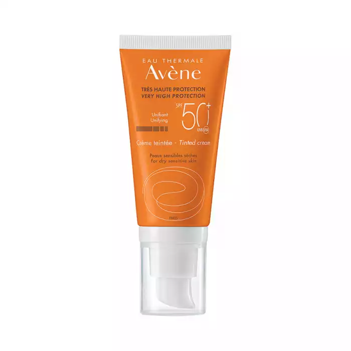 Avene Sun Care SPF 50+ Tinted Cream is particulary designed to the sun-hypersensitive skins, to the fair and milky skins (blond hair, red hair), to the skins that are always prone to sunburn and more generally, to all t | Veela Beauty | فييلا بيوتي
