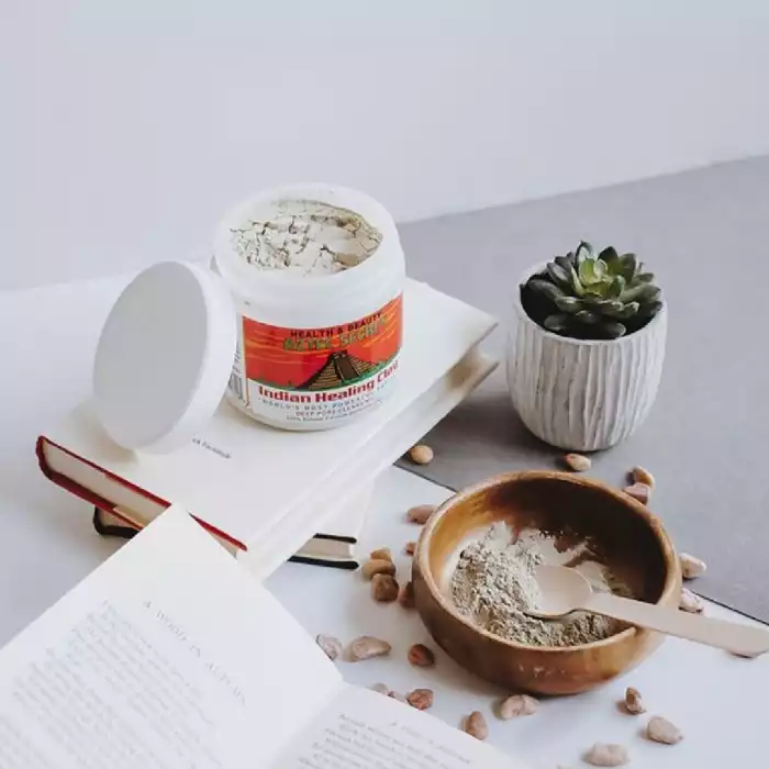 Indian healing clays have been used for centuries to beautify and refresh when used as a facial mask. Cleopatra used clay from the Nile River and the Arabian desert over 1800 years ago, as part of her beauty ritual. Ge | Veela Beauty Indian healing clays have been used for centuries to