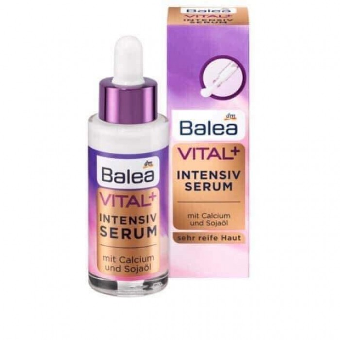 with calcium and soybean oil strengthens and nourishes intensivelyVeganThe Balea VITAL + intensive serum with moisturizers optimizes your skin structure. It has an active ingredient combination with regenerative calciu | Veela Beauty with calcium and soybean oil strengthens and nourishes