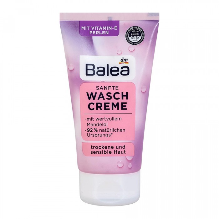 Cleans and vitalises dry and sensitive skinWith witch hazel, honeydew melon extract and vitamin EWith valuable almond oilSkin compatibility dermatologically confirmedVeganThe Balea gentle washing cream with valuable almo | Veela Beauty Cleans and vitalises dry and sensitive skinWith witch