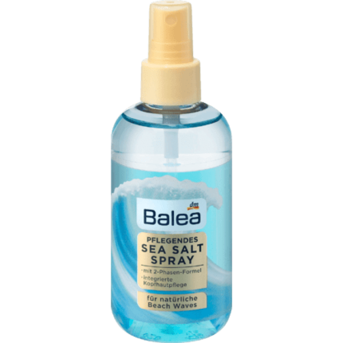 Integrated scalp cares for natural beach waves with 2 -phase formula without silicone and without ethanol. Holiday feeling on the hair Balea salt spray nourishing 2 -phase sea -salt spray creates a matt, natural look, a | Veela Beauty Integrated scalp cares for natural beach waves with 2 |
