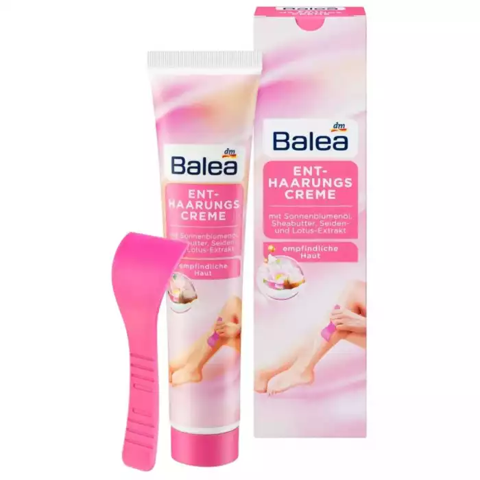 Balea Depilatory Cream 125ML للبشرة الحساسة بزيت عباد الشمس