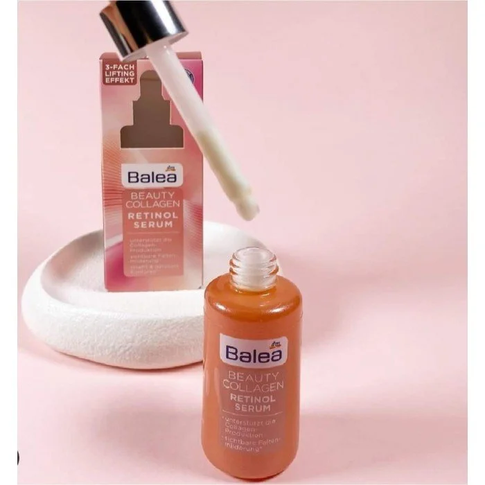 Balea Beauty Collagen Retinol Serum 30 ml The Balea Beauty Collagen Retinol Serum makes the skin