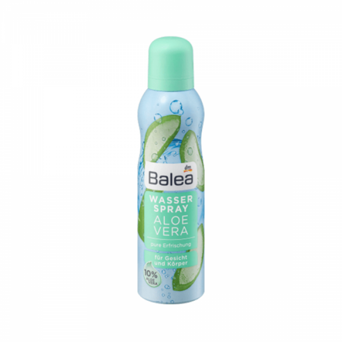 For face and bodyPure refreshment10% Aloe VeraRefreshes face and body: The Balea Aloe Vera water spray gives you an invigorating freshness kick. It vitalizes the skin and supplies it with valuable moisture. Skin type: no | Veela Beauty For face and bodyPure refreshment10% Aloe VeraRefreshes