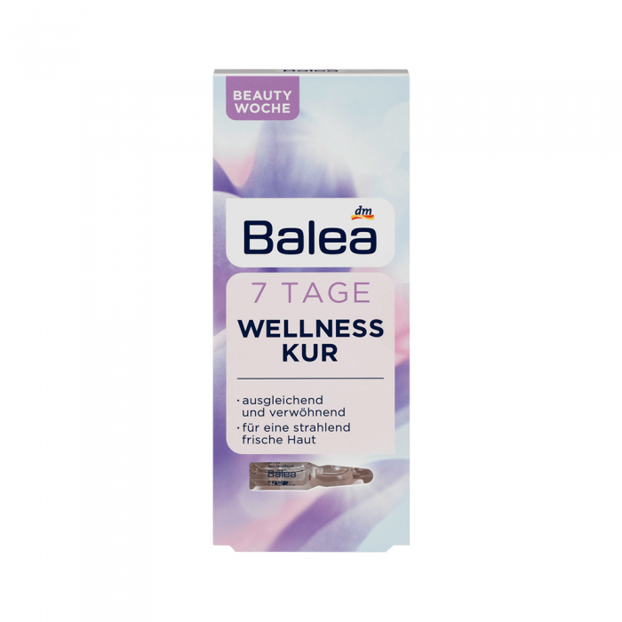 Balea Ampoules 7 Days Wellness Treatment 7 X 1 ml 3-fold care effect Balancing and pampering For radiantly