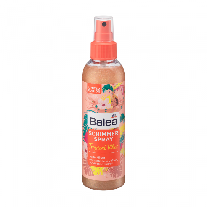Shimmer spray with delicate glitter With an exotic scent and açai berry extract With a pleasant cooling effect limited EditionSkin compatibility dermatologically confirmed Let yourself be carried away to the Copacabana o | Veela Beauty Shimmer spray with delicate glitter With an exotic scent