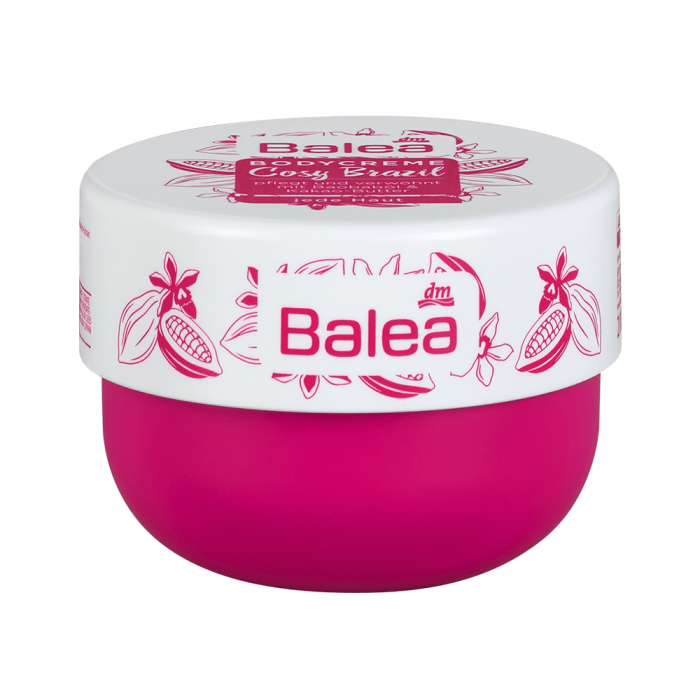 Balea Cozy Brazil Body Cream 200 ml Body Cream With The Scent Of Vanilla And Cocoa Suitable For All Skin Types With Baobab Oil, Cocoa Butter And Guarana Extract Necessary Care For Your Skin Vegan Balea Body Cream Cozy Brazil With The Scent Of Vanilla And Cocoa Is Suitable For All Skin Types