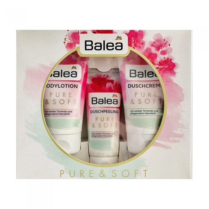 Surprise a loved one with this beautiful care trio consisting of shower cream, shower scrub, and body lotion. The white clay gives the skin a soft feeling - the delicate fragrance and the almond oil it contains complete | Veela Beauty Surprise a loved one with this beautiful care trio consisting of shower cream, shower scrub, and body lotion. The white clay gives the skin a soft feeling - the delicate fragrance and the almond oil it contains complete | Veela Beauty