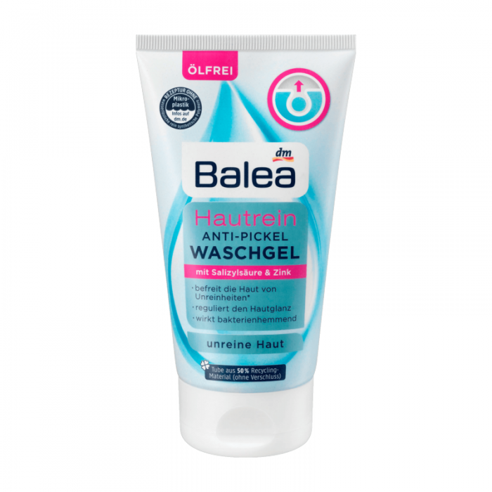 removes impurities from the skin has a bacteria-inhibiting effect with salicylic acid & zinc tube made of 50% recycled material (without closure) vegan effective for impure problem skin: Balea cleansing gel skin clean an | Veela Beauty removes impurities from the skin has a bacteria-inhibiting effect with salicylic acid & zinc tube made of 50% recycled material (without closure) vegan effective for impure problem skin: Balea cleansing gel skin clean an | Veela Beauty