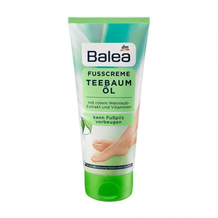Balea Balea Tea Tree Oil Foot Cream 100ML ينشط القدمين والساقين