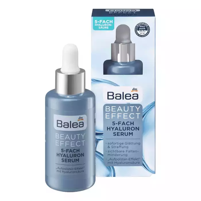 Belea Beauty Effect 5 Fach hyaluron Serum 30ml Instant smoothing and tightening Recipe without microplastics and water-soluble, purely synthetic polymers Visible wrinkle reduction | Veela Beauty Belea Beauty Effect 5 Fach hyaluron Serum 30ml | فييلا