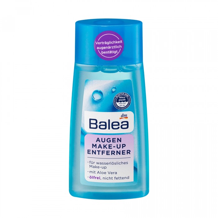 For water-soluble make-up with Aloe VeraOil-free, non-greasyOphthalmologist-confirmed compatibility suitable for contact lens wearers The Balea eye make-up remover was specially developed to gently and thoroughly remove | Veela Beauty For water-soluble make-up with Aloe VeraOil-free