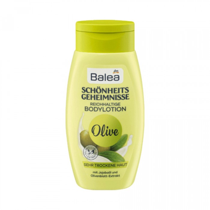 Balea Body Lotion Beauty Secrets Olive 300 Ml Light body lotionWith hemp extract and rose hip