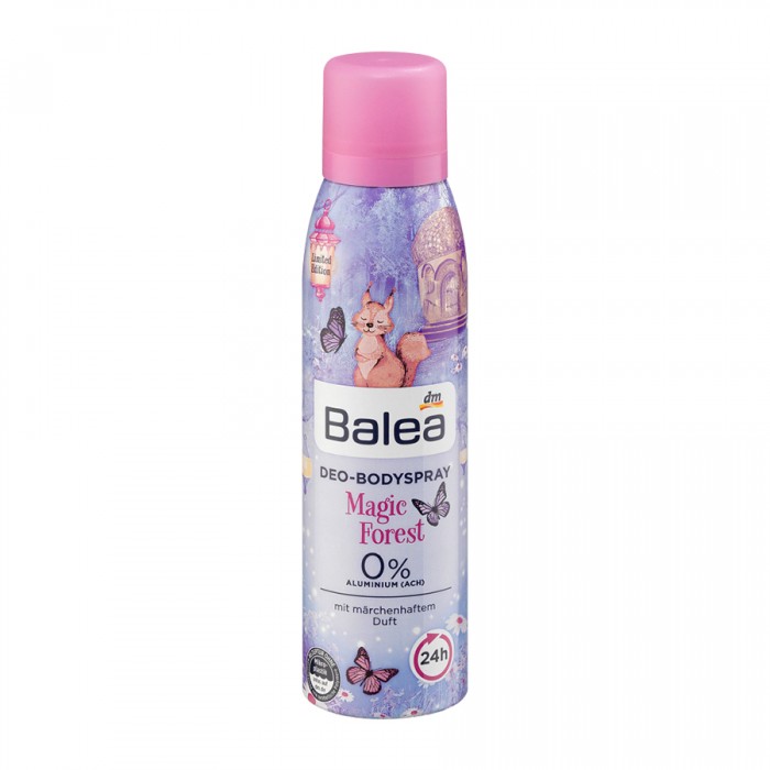 Balea Deodorant spray Magic Forest 150 ml -24h deodorant protection -With a fairytale scent -Without aluminum (ACH) -Dermatologically approved -Let yourself be carried away into a mystical world by the fairytale scent of | Veela Beauty Balea Deodorant spray Magic Forest 150 ml Bath & Body | Veela Beauty