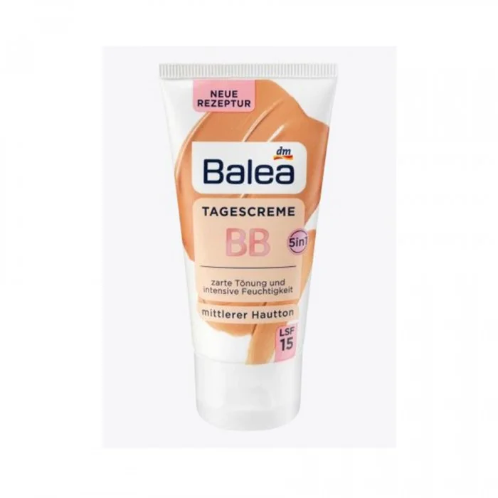 Balea Tinted Day Cream Bb Medium Skin Tone 50 Ml The Balea Day Cream BB medium skin tone SPF 15 conjures up