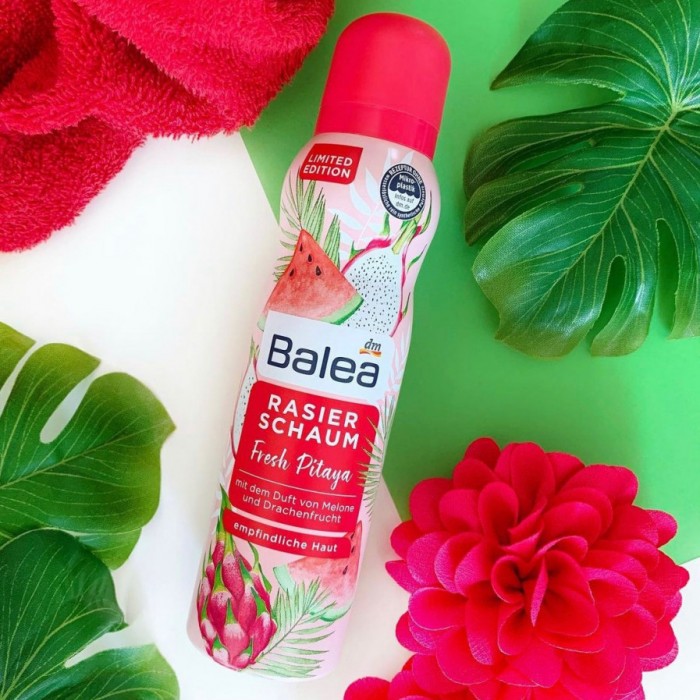 Pitaya Balea Refreshing Shaving Foam enchants with the