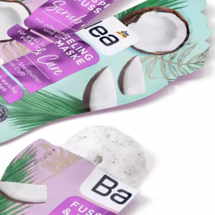 مجموعة Balea Foot Peeling & Foot Mask Set هي عناية مثالية بالقدم من جميع النواحي وتمنح قدميك شعورًا دائمًا بالراحة. دلل قدميك بزبدة الشيا المهدئة ورائحه جوز الهند الساحرة مع زبده الشيا رائحة جوز الهند تركيبه خالية من ال | فييلا بيوتي مجموعة Balea Foot Peeling & Foot Mask Set هي