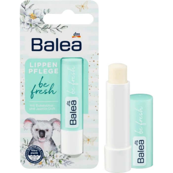 The Balea lip care Be Fresh gives your lips noticeable suppleness and provides care and protection with the refreshing scent of eucalyptus and jasmine | Veela Beauty The Balea lip care Be Fresh gives your lips noticeable